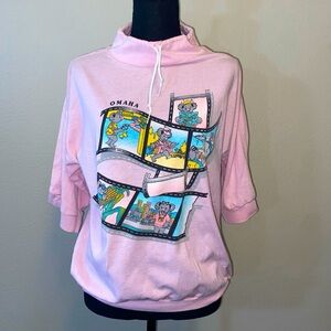 Vintage Koala Omaha Camera Roll Short Sleeve T-Shirt Size Med Pink USA Grail